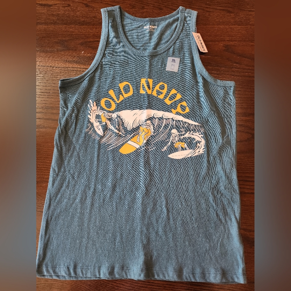 Old navy Boys Green surf tank